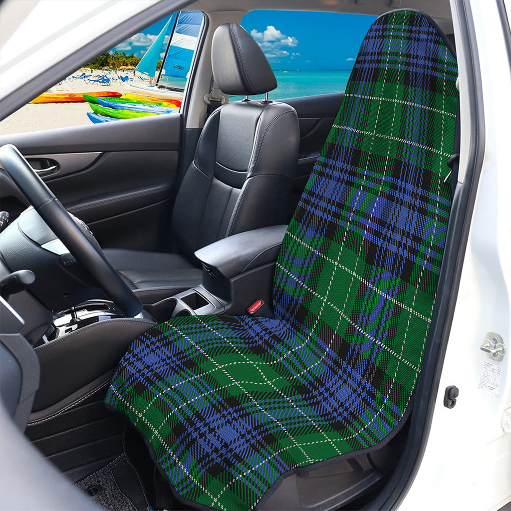 Knitted Scottish Plaid Print Waterproof Car Seat Cover