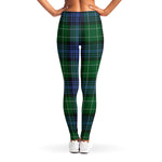 Knitted Scottish Plaid Print Women's Leggings