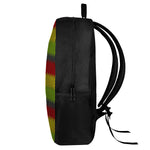 Knitted Style Reggae Pattern Print 17 Inch Backpack