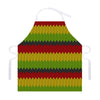 Knitted Style Reggae Pattern Print Adjustable Apron