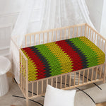 Knitted Style Reggae Pattern Print Baby Crib Sheet
