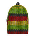 Knitted Style Reggae Pattern Print School Backpack