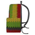 Knitted Style Reggae Pattern Print Backpack