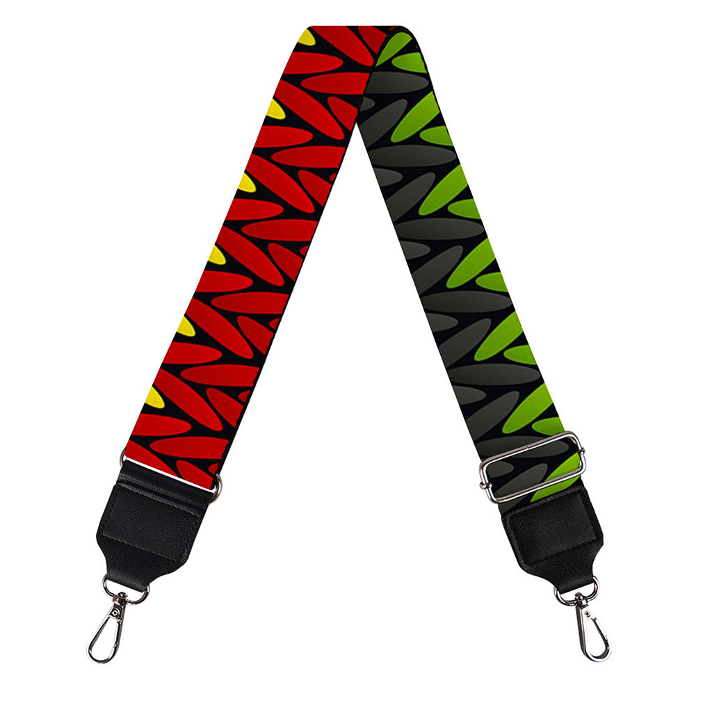 Knitted Style Reggae Pattern Print Bag Strap
