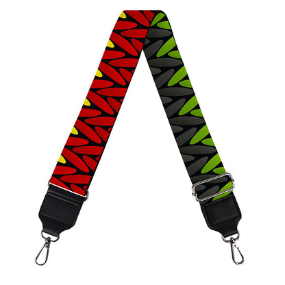 Knitted Style Reggae Pattern Print Bag Strap