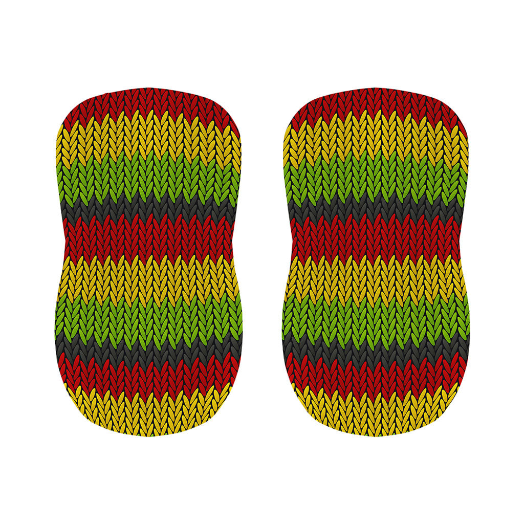 Knitted Style Reggae Pattern Print Bar Stool Covers