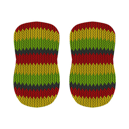 Knitted Style Reggae Pattern Print Bar Stool Covers