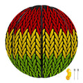 Knitted Style Reggae Pattern Print Basketball
