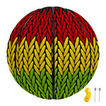 Knitted Style Reggae Pattern Print Basketball