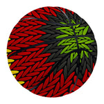 Knitted Style Reggae Pattern Print Basketball