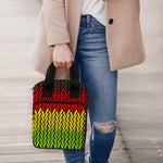 Knitted Style Reggae Pattern Print Bible Tote Bag