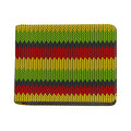 Knitted Style Reggae Pattern Print Bifold Wallet