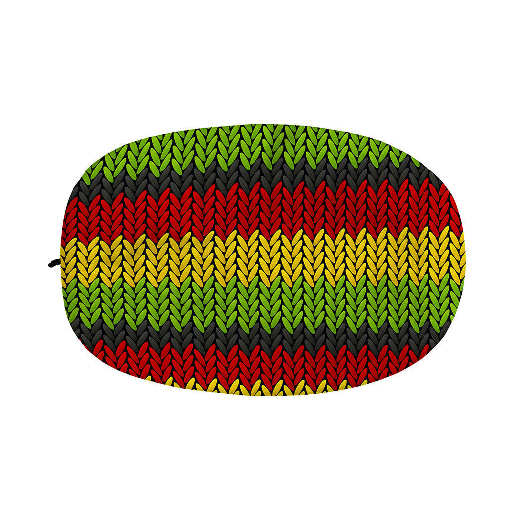 Knitted Style Reggae Pattern Print Car Side Mirror Covers