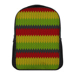 Knitted Style Reggae Pattern Print Casual Backpack