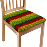 Knitted Style Reggae Pattern Print Chair Cushion Cover