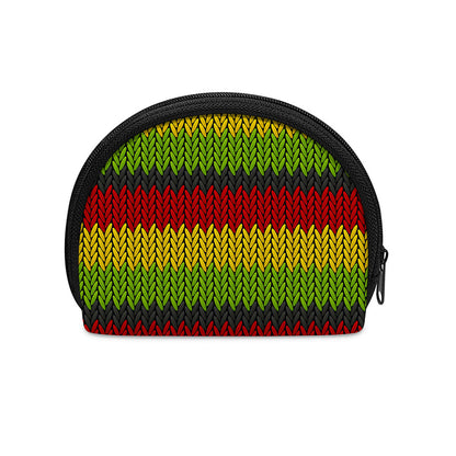 Knitted Style Reggae Pattern Print Coin Purse