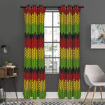 Knitted Style Reggae Pattern Print Curtain