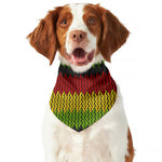 Knitted Style Reggae Pattern Print Dog Bandana