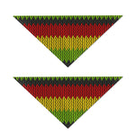 Knitted Style Reggae Pattern Print Dog Bandana