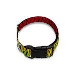 Knitted Style Reggae Pattern Print Dog Collar