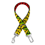 Knitted Style Reggae Pattern Print Dog Seat Belt