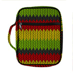 Knitted Style Reggae Pattern Print Front Pocket Bible Bag