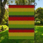 Knitted Style Reggae Pattern Print Garden Flag