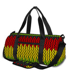 Knitted Style Reggae Pattern Print Gym Bag