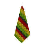 Knitted Style Reggae Pattern Print Hand Towel