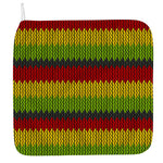 Knitted Style Reggae Pattern Print Hand Towel
