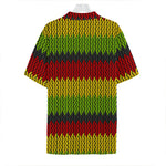 Knitted Style Reggae Pattern Print Hawaiian Shirt