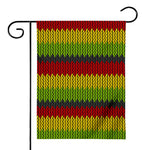 Knitted Style Reggae Pattern Print House Flag
