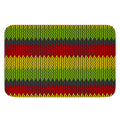 Knitted Style Reggae Pattern Print Indoor Door Mat