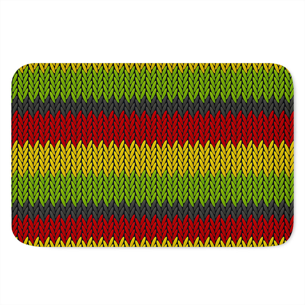 Knitted Style Reggae Pattern Print Indoor Door Mat