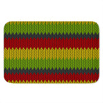 Knitted Style Reggae Pattern Print Indoor Door Mat