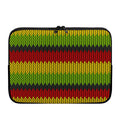 Knitted Style Reggae Pattern Print Laptop Sleeve