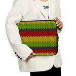 Knitted Style Reggae Pattern Print Laptop Sleeve