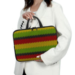 Knitted Style Reggae Pattern Print Laptop Sleeve With Handle