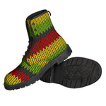 Knitted Style Reggae Pattern Print Backpack