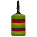 Knitted Style Reggae Pattern Print Luggage Tag