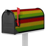 Knitted Style Reggae Pattern Print Mailbox Cover