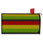 Knitted Style Reggae Pattern Print Mailbox Cover