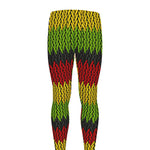 Knitted Style Reggae Pattern Print Men's leggings