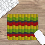 Knitted Style Reggae Pattern Print Mouse Pad