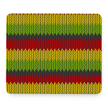 Knitted Style Reggae Pattern Print Mouse Pad