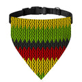 Knitted Style Reggae Pattern Print Over The Collar Dog Bandana