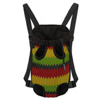 Knitted Style Reggae Pattern Print Pet Carrier Backpack