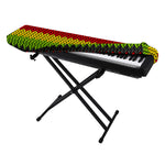 Knitted Style Reggae Pattern Print Piano Keyboard Cover