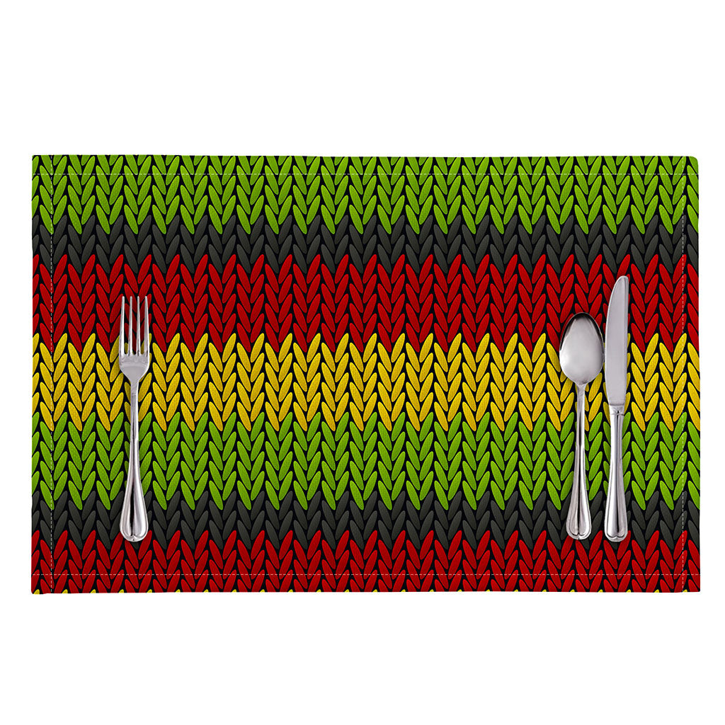 Knitted Style Reggae Pattern Print Placemat