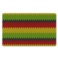 Knitted Style Reggae Pattern Print Polyester Doormat
